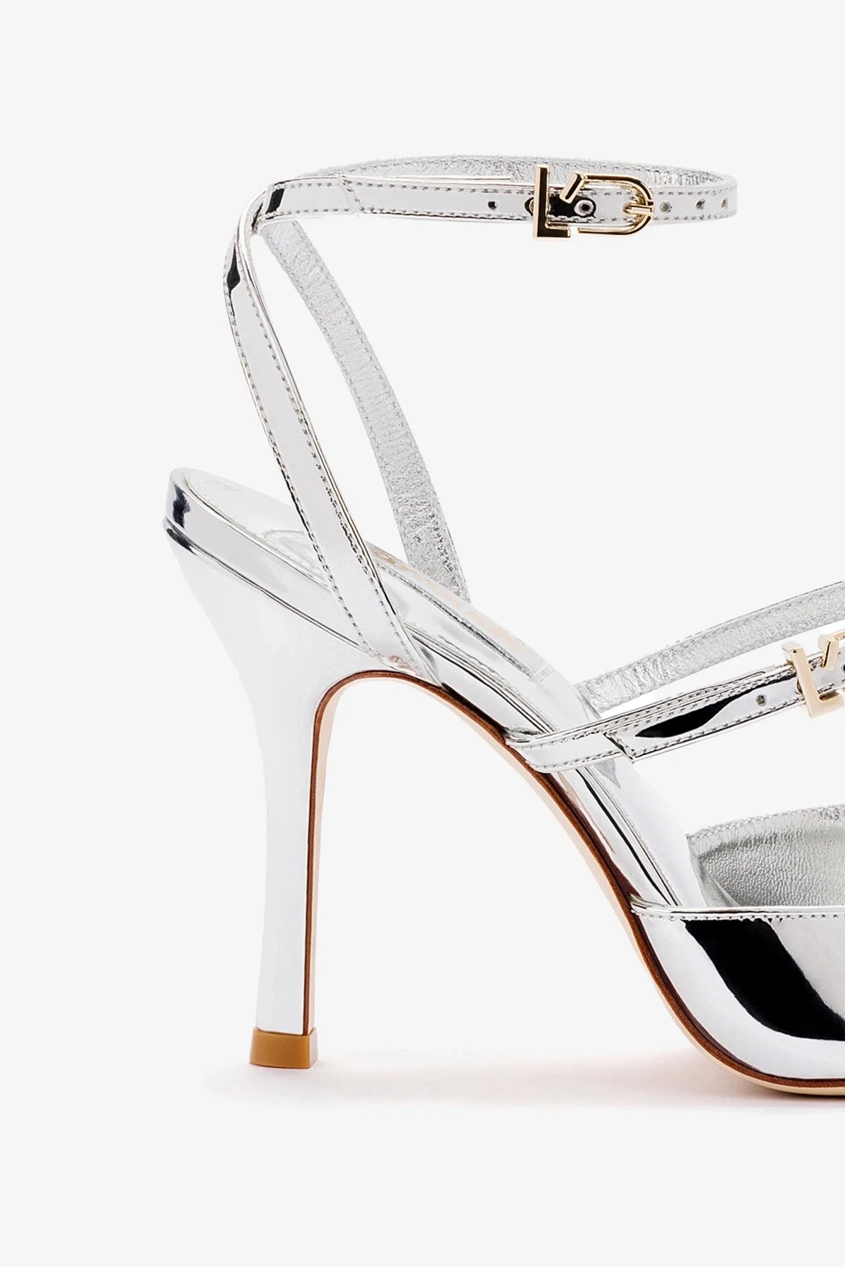 Kris Pump Silver Specchio Mirror Heels - Elegant High Heels for Women, Perfect for Parties, Weddings & Special Occasions