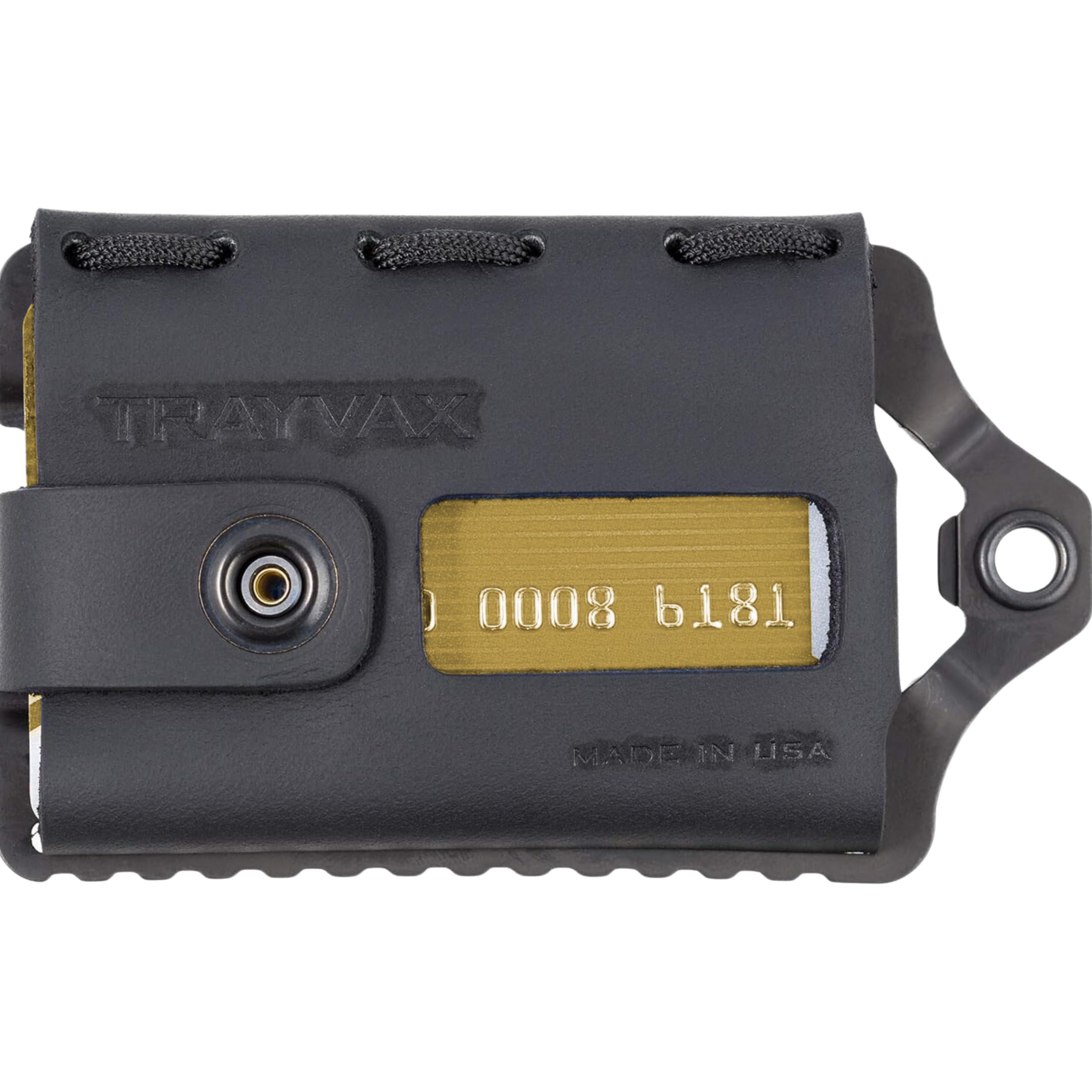 Trayvax Element RFID Blocking Front Pocket Wallet - Slim Leather & Metal Minimalist Credit Card Holder with Money Clip for Men & Women - Perfect for Travel, Everyday Carry & Gift Giving