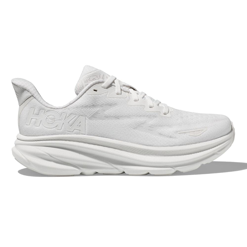 Hoka Women's Clifton 9 Wide Running Shoes - Lightweight Cushioned Sneakers for Road Running, Jogging & Walking - Comfortable Athletic Shoes for Women with Arch Support