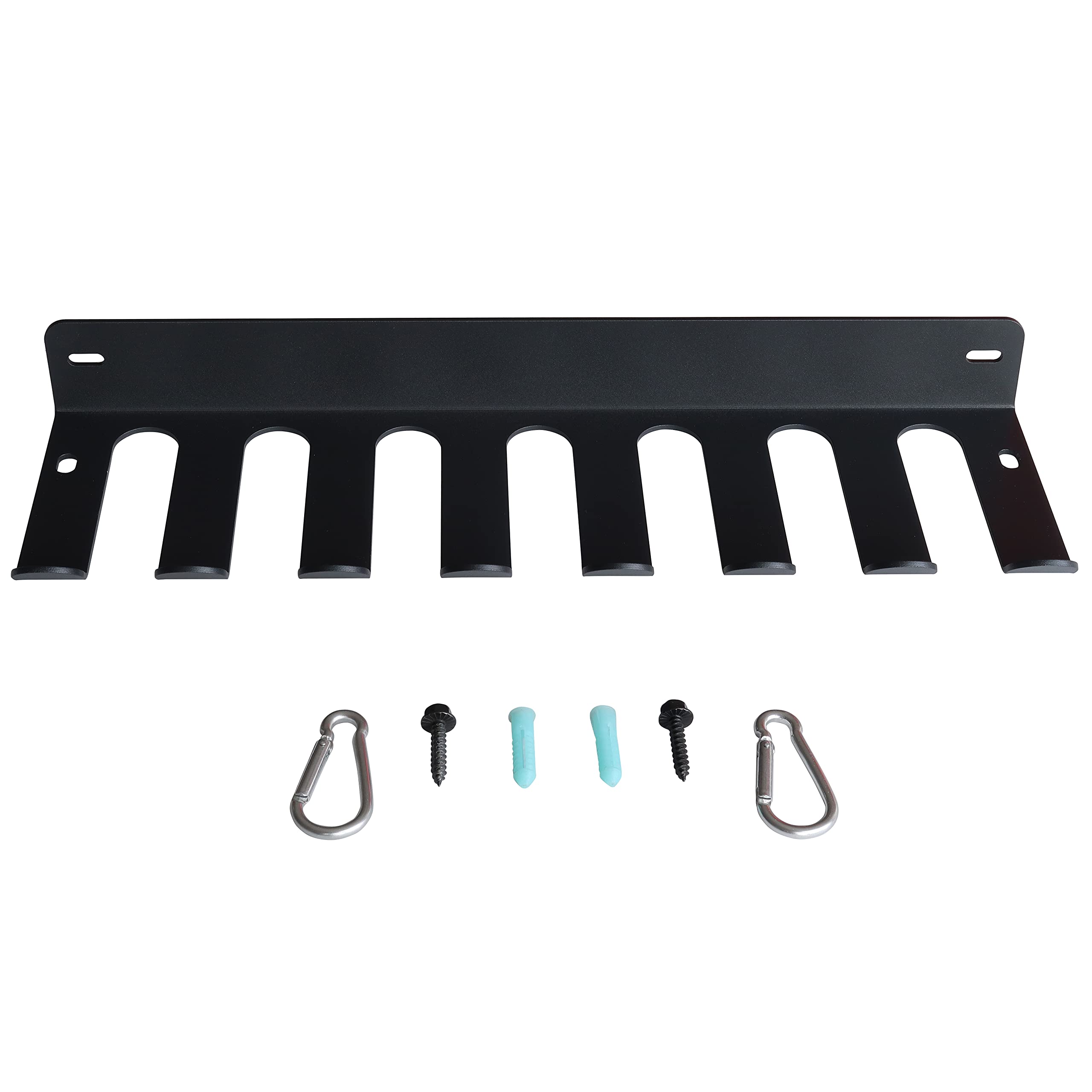 Heavy Duty Wall Mount Gym Storage Rack for Resistance Bands, Barbells, Lifting Belts & Jump Ropes - Space Saving Home Gym Equipment Organizer for Workout Accessories (Perfect for Garage, Basement & Home Gym Setup)