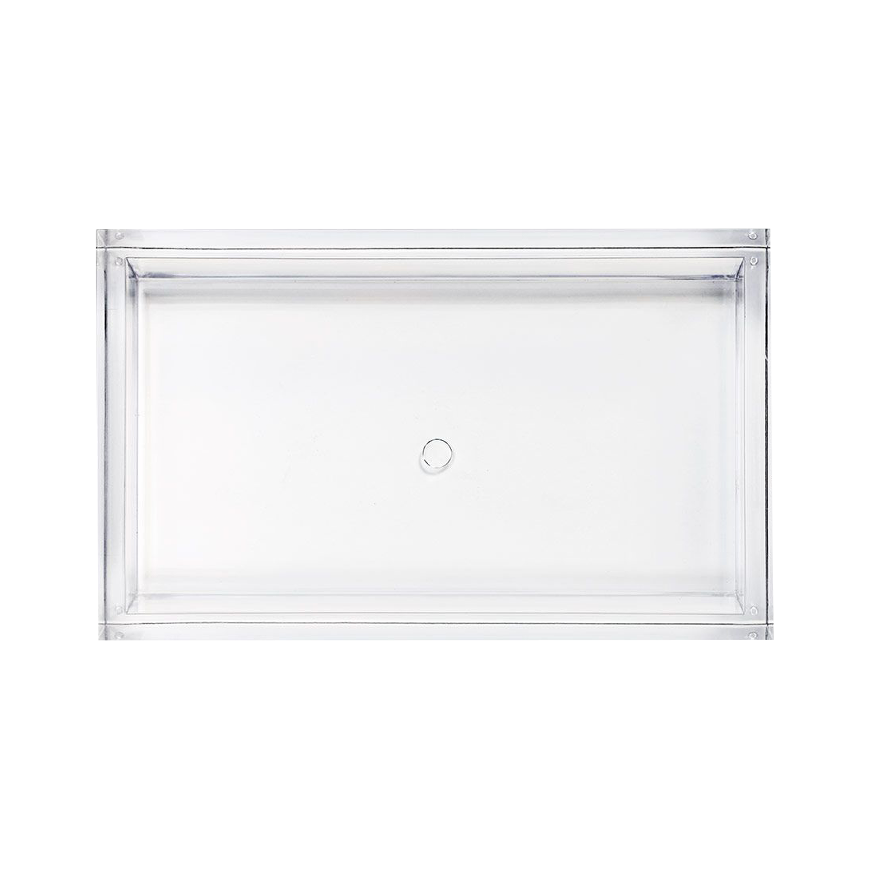 Clear Acrylic Guest Towel Holder - Modern Bathroom & Kitchen Organizer for Hand Towels, Washcloths, and Guest Essentials