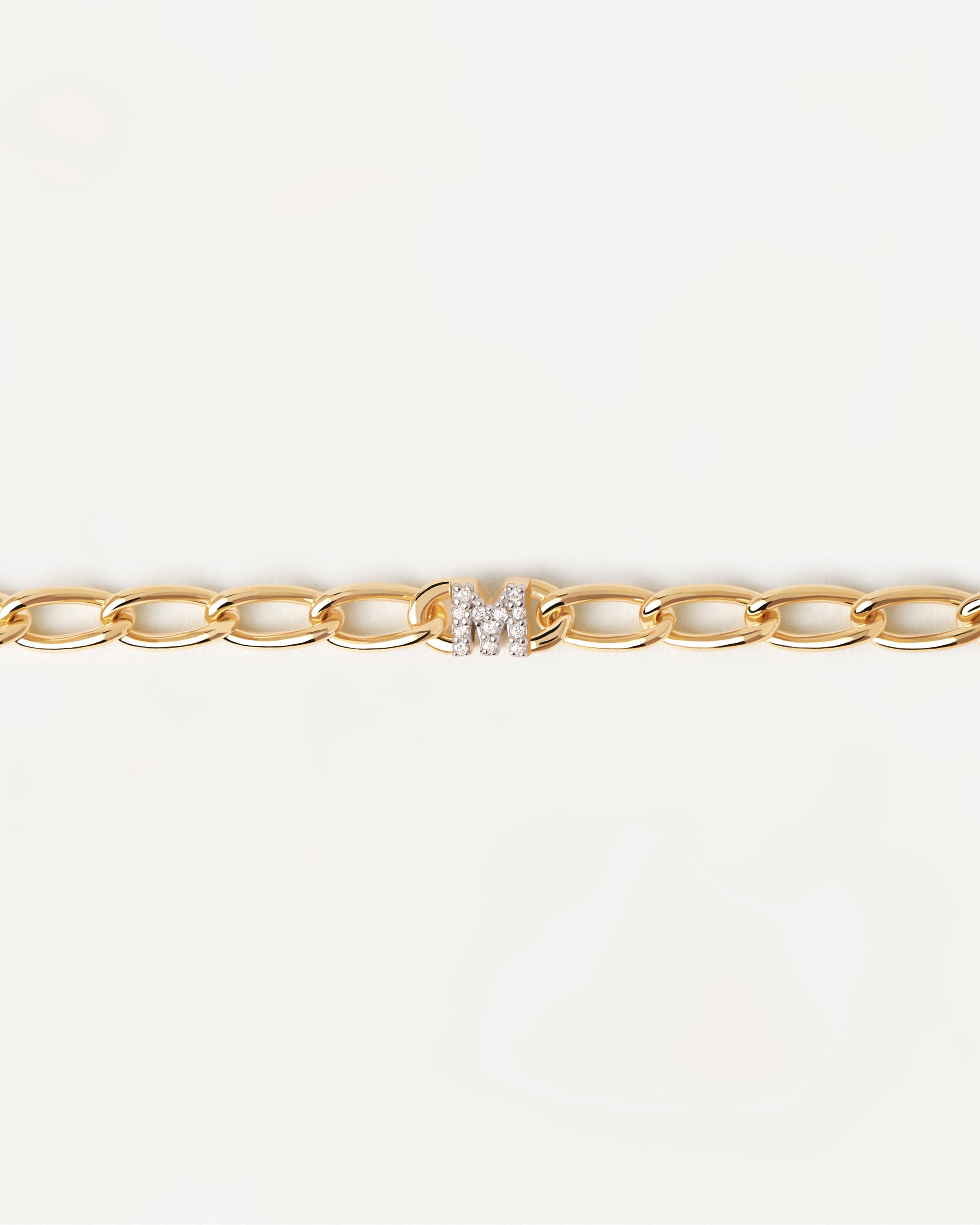 Stylish Letter M Chain Bracelet for Women - Gold & Silver Initial Jewelry Gift for Her - Perfect for Birthdays, Anniversaries & Everyday Wear