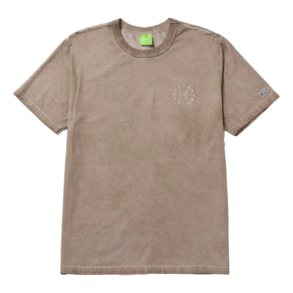 HUF 12 Galaxies Faded Short Sleeve Relaxed Fit T-Shirt Grey | Casual Streetwear for Men | Perfect for Everyday Wear & Urban Fashion
