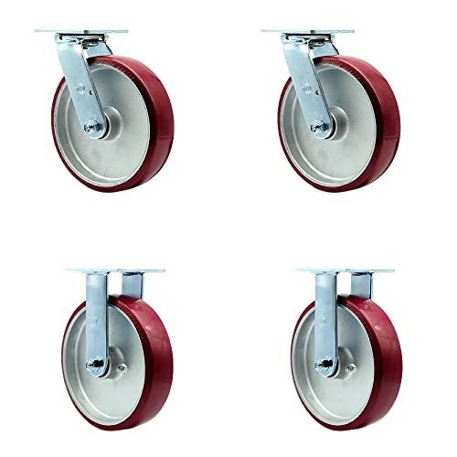 2 Swivel w/2 Bolt On Swivel Locks - 2 Rigid