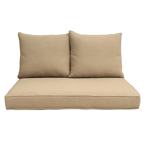Loveseat Canvas Heather Beige