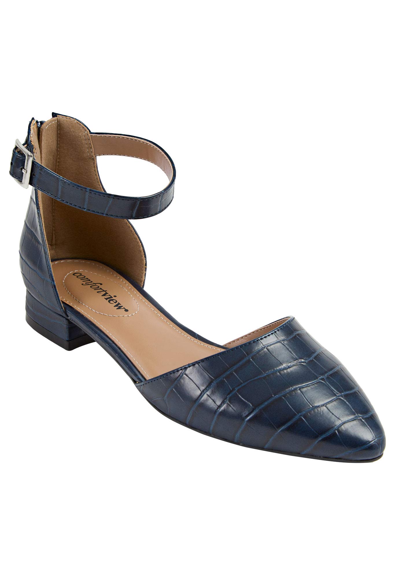 Comfortview Women's Wide Width The Loucia Pump - Comfortable Heels for Work, Office & Special Occasions | Stylish & Supportive Dress Shoes for All-Day Wear