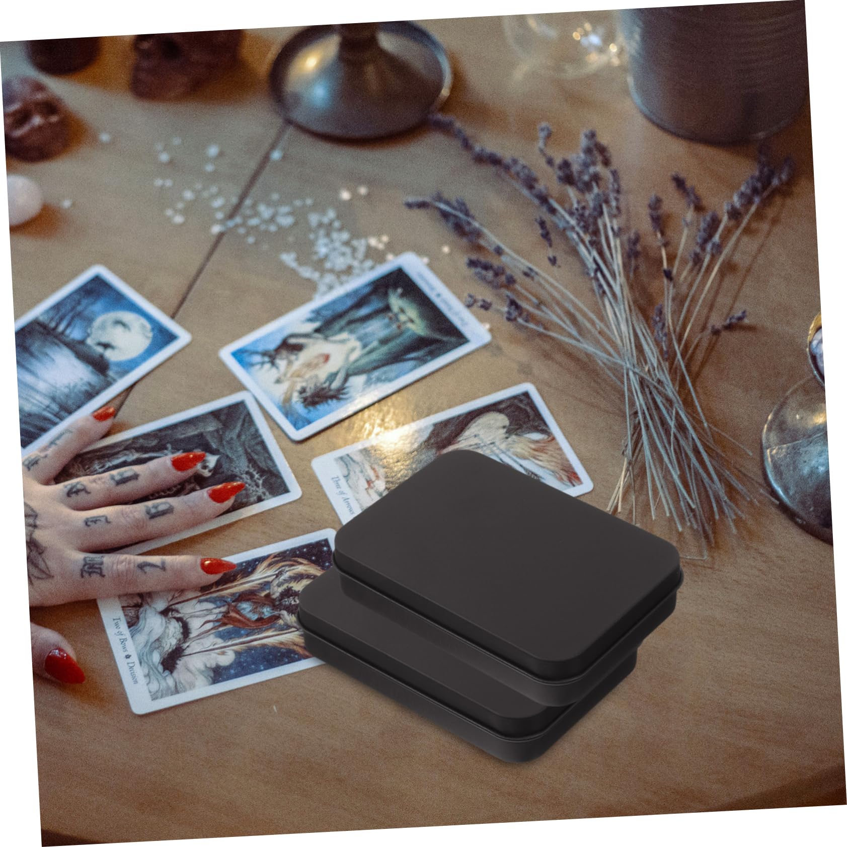 Cabilock 3-Piece Sports Card Storage Box - Baseball & Poker Card Holder Tin Case - Durable Gaming Card Organizer for Collectors | Perfect for Trading Cards, MTG, Yu-Gi-Oh! Storage & Display