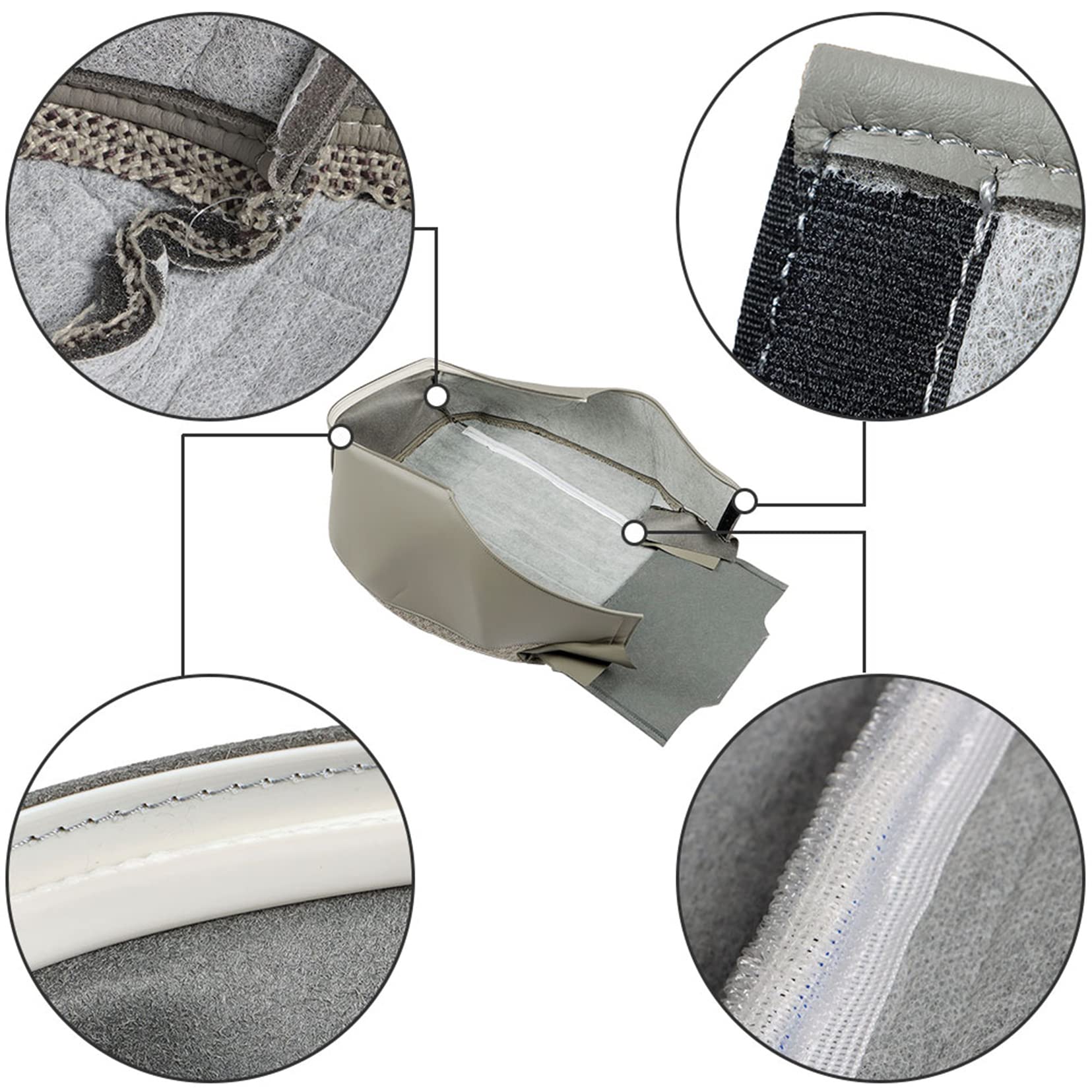 Premium Cloth Car Seat Cover for Chevy Express 1500 2500 3500 Van (2003-2014) - Driver Side Replacement - Durable & Comfortable for Daily Commute, Road Trips & Work Vehicles