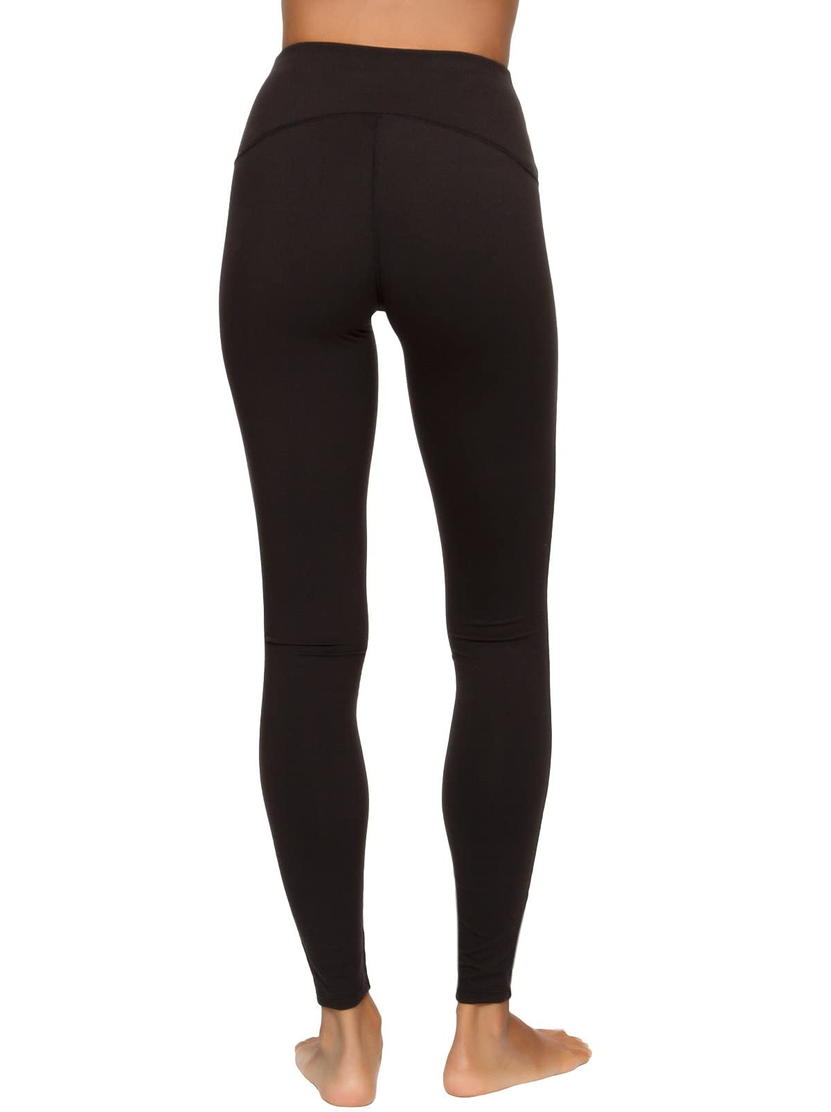 Felina Women's Velvety Soft High-Waisted Yoga Leggings - 2-Pack Black (Large) | 4-Way Stretch, Breathable & Comfortable for Workouts, Lounge & Everyday Wear