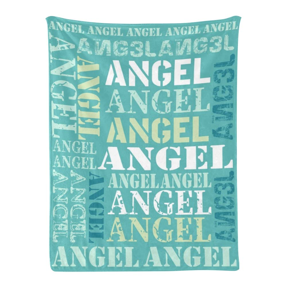 Personalized Flannel Blanket with Custom Name - 60x80 Inch Soft Cozy Blanket for Adults & Kids, Birthday Christmas Valentine's Day Gift for Mom Dad (Mint Green) - Perfect for Home Decor, Cuddling & Gift Giving