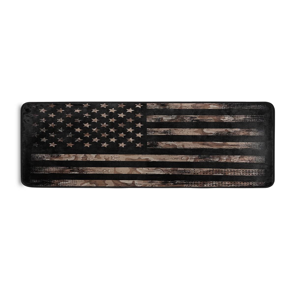 **Camo Flag Non-Slip Kitchen Rug – Soft & Comfortable Anti-Skid Floor Mat for Kitchen, Bathroom, Entryway – Home Decor & Household Essentials**    *(Perfect for kitchens, bathrooms, doorways, and high-traffic areas – adds style while preventing slips!)*