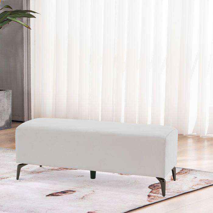Harrison Salon Reception Bench - Modern Lobby Chairs for Waiting Area, Comfortable Seating for Beauty & Hair Salon, Spa, Clinic - Wooden Frame with Upholstered Cushion