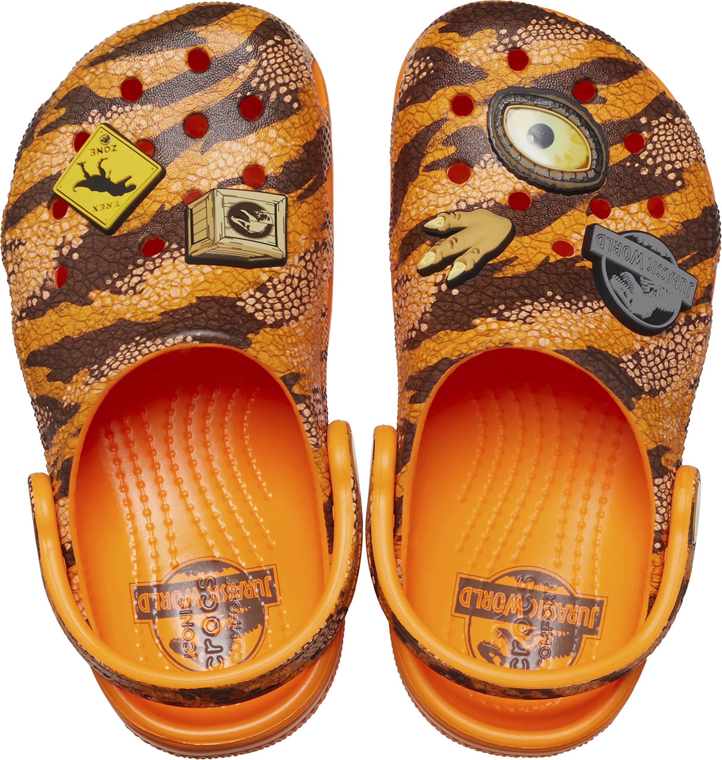 Unisex & Kids Jurassic World Themed Classic Clogs by Crocs | Comfortable Lightweight Slip-On Shoes for Boys & Girls | Perfect for School, Beach, Pool & Indoor Play