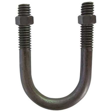 304 Stainless Steel U Bolt 1/2-13 Thread for 2.5 Inch Pipe - 6 Pack - Heavy Duty Pipe Clamp for Plumbing, Construction and Marine Applications