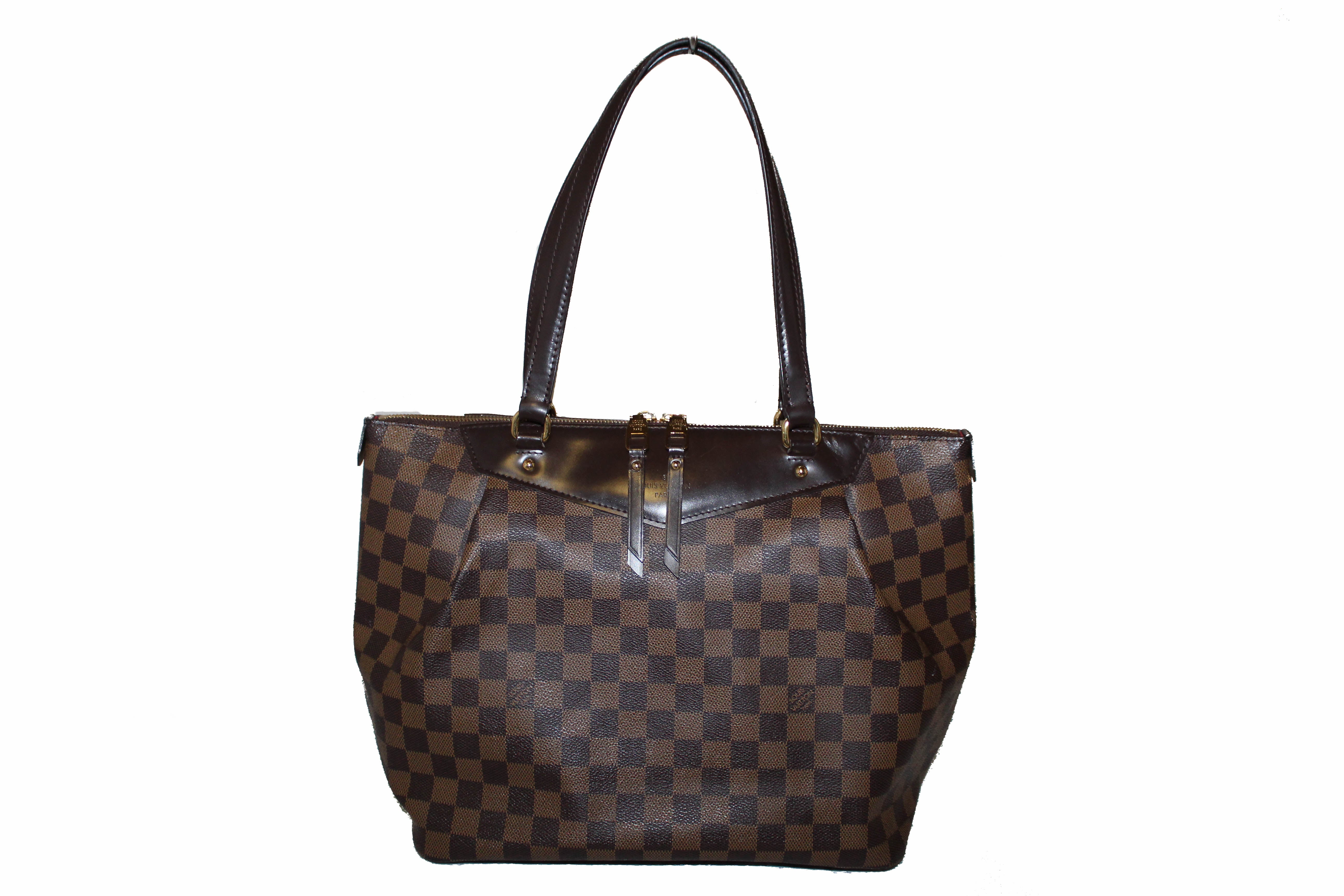 Authentic Louis Vuitton Damier Ebene Westminster MM Tote Shoulder Bag - Luxury Designer Handbag for Women, Perfect for Work, Travel & Everyday Use