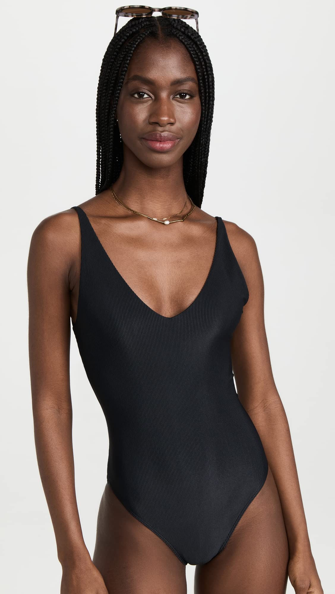 Beach Riot Reese One-Piece Swimsuit - Black Medium | Sexy High-Cut Bathing Suit for Women, Perfect for Pool Parties, Beach Vacations & Summer Getaways
