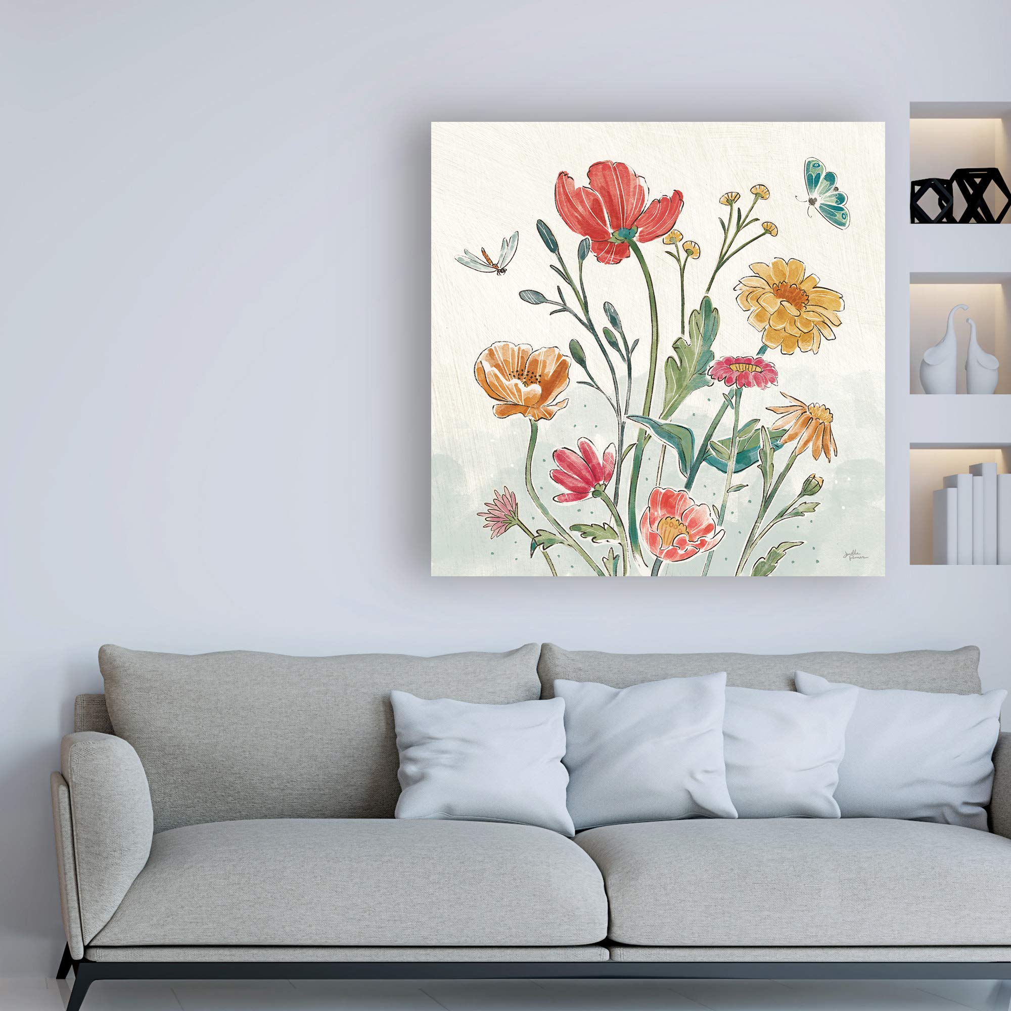 Trademark Fine Art 18x18 Bohemian Field II Canvas Print by Janelle Penner - Perfect for Living Room, Bedroom & Office Wall Decor