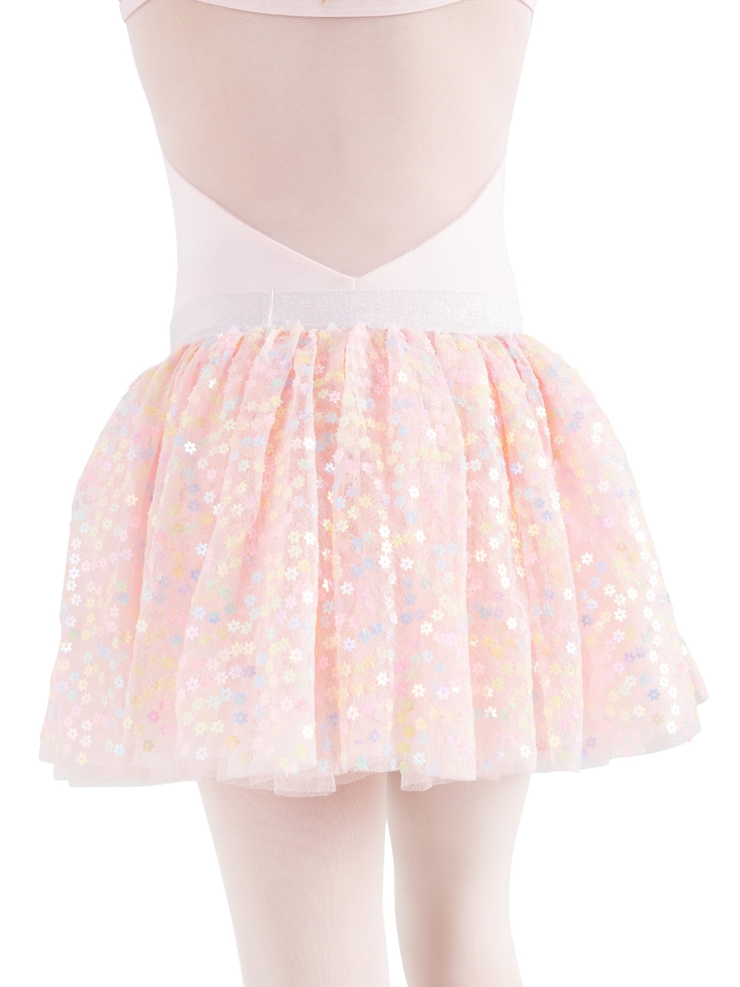 12226C Flower Fairy Glimmer Tutu Skirt for Girls - Sparkly Ballet Dance Skirt with Floral Design - Perfect for Ballet Recitals, Dance Performances & Fairy Costumes