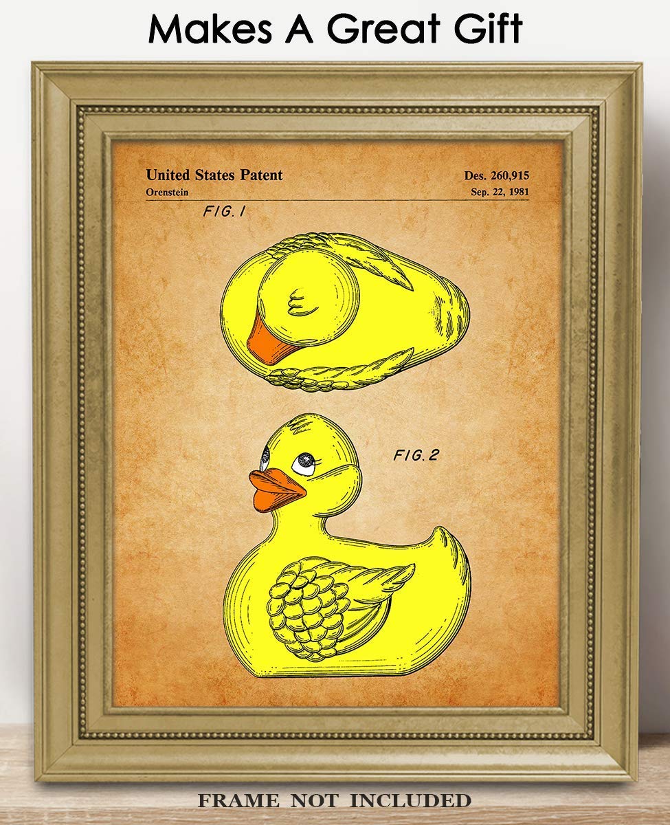 Farmhouse Duck Decoy Bathroom Wall Art - 8x10 Unframed Print for Bathroom Decor