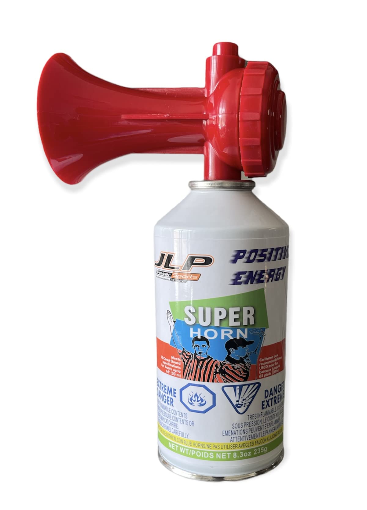 JLP Premium Handheld Air Horn Canister - Ultra Loud Safety Airhorn for Boats, Marine & Coast Guard Approved | Camping, Bear & Dog Deterrent | Party & Emergency Use