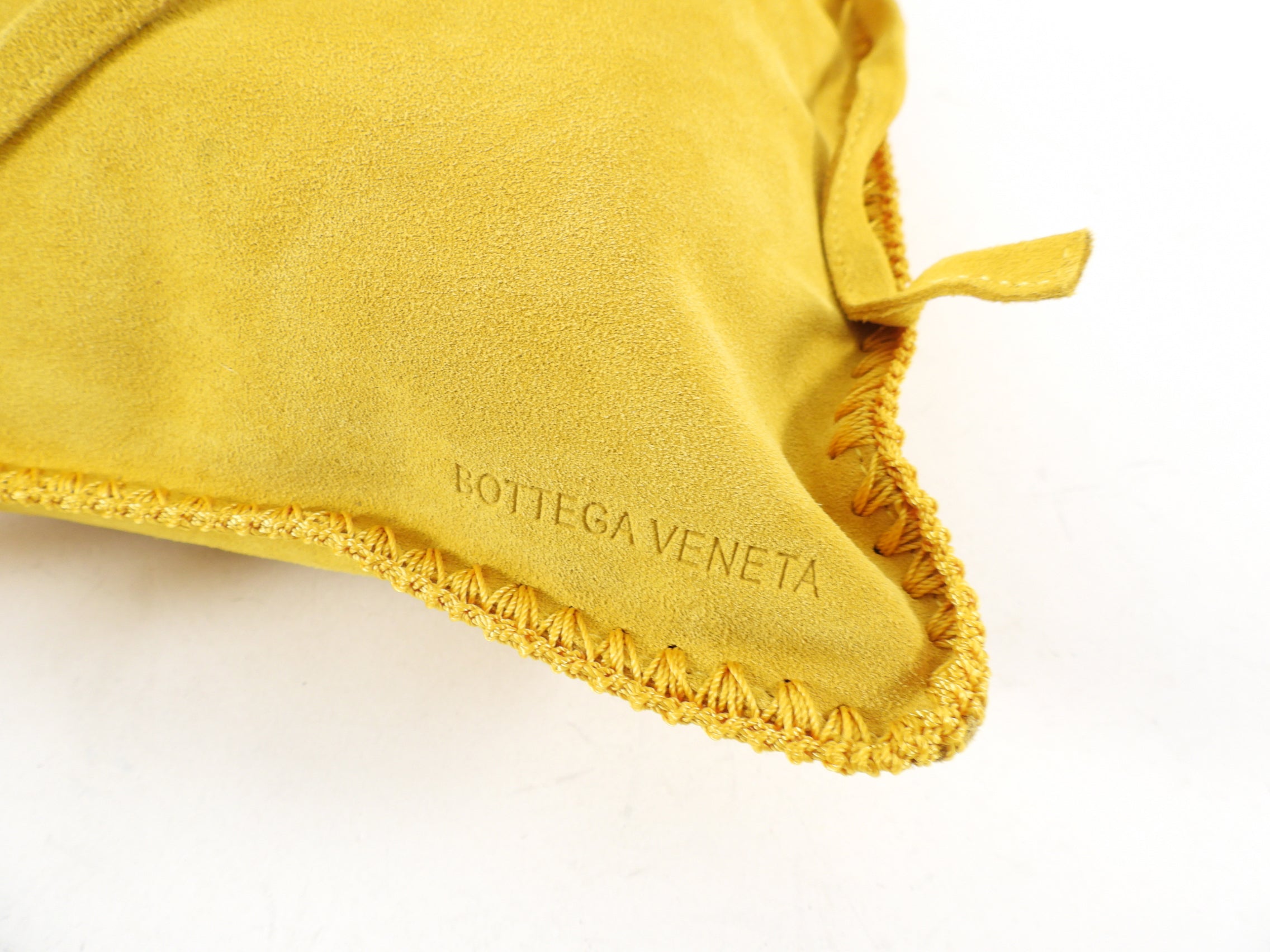 Bottega Veneta Vintage 1980s Yellow Suede Drawstring Shoulder Bag - Perfect for Casual Outings & Retro Fashion Lovers
