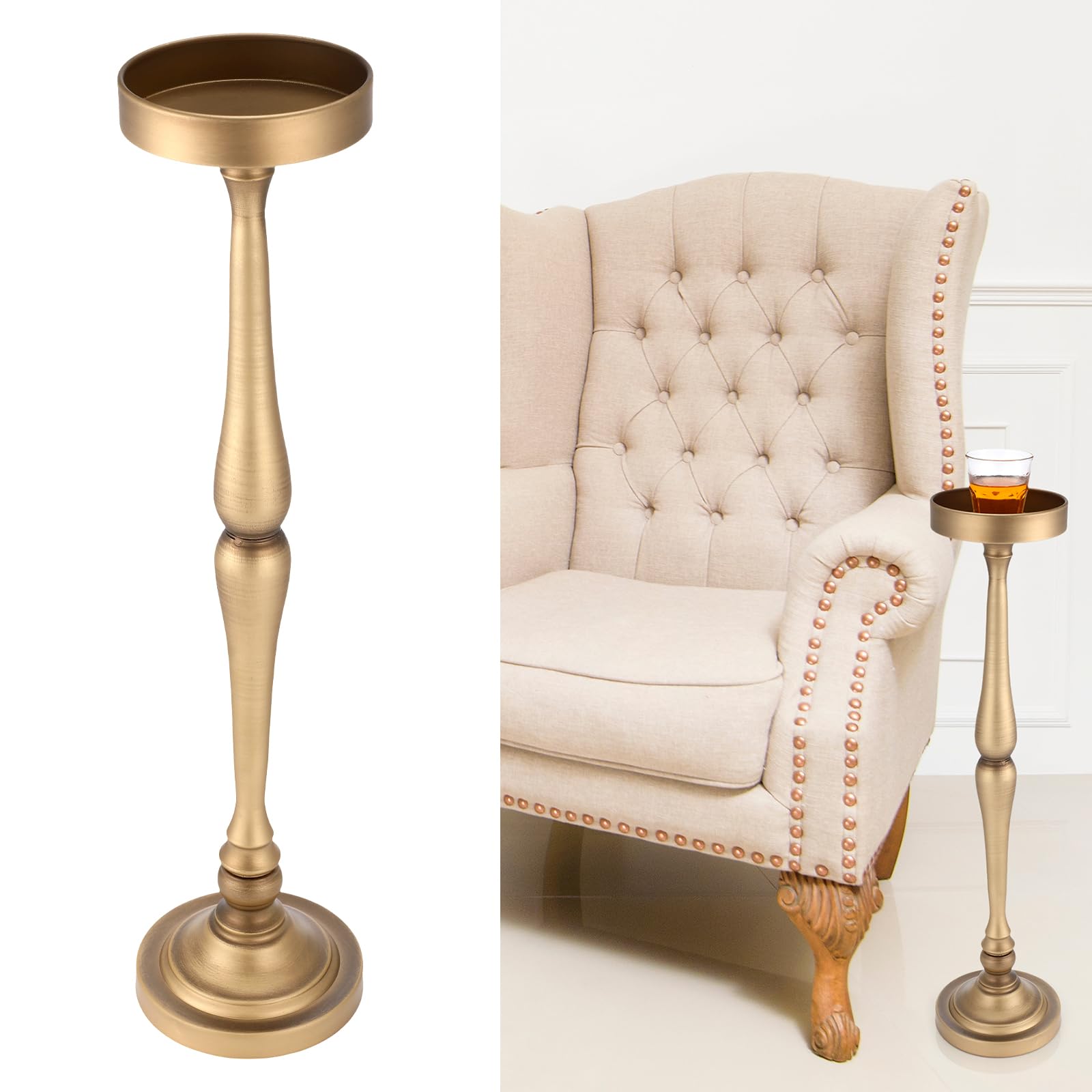 Vintage Brass Drink Table - 5.74