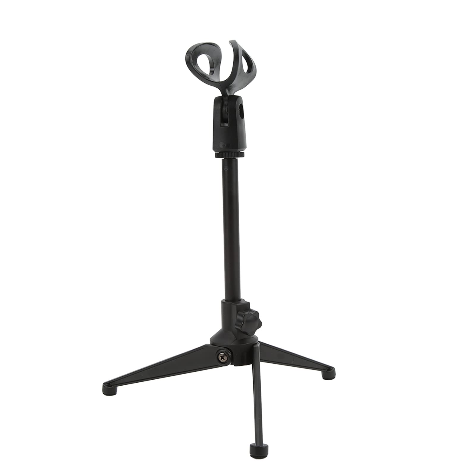Adjustable Microphone Stand with Anti-Skid Base - Height Adjustable Desk Mic Stand Tripod for Streaming, Podcasting & Live Broadcasting - Perfect for Home Studio, Gaming Setup & Online Meetings