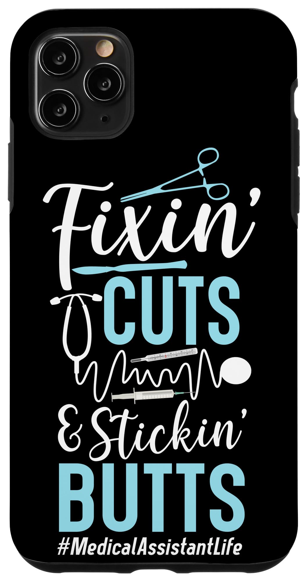 Certified Medical Assistant (CMA) Case for iPhone 11 Pro Max - Shockproof Protective Cover for Healthcare Professionals - Perfect for Hospitals, Clinics & Medical Work Environments