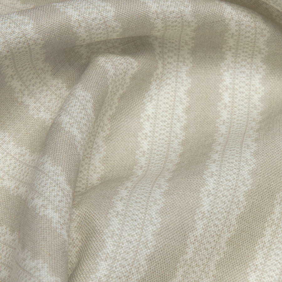 Torchon Stripe Linen Table Runner - Elegant French Linen Mouse Decor for Dining Table, Kitchen, and Wedding Decorations