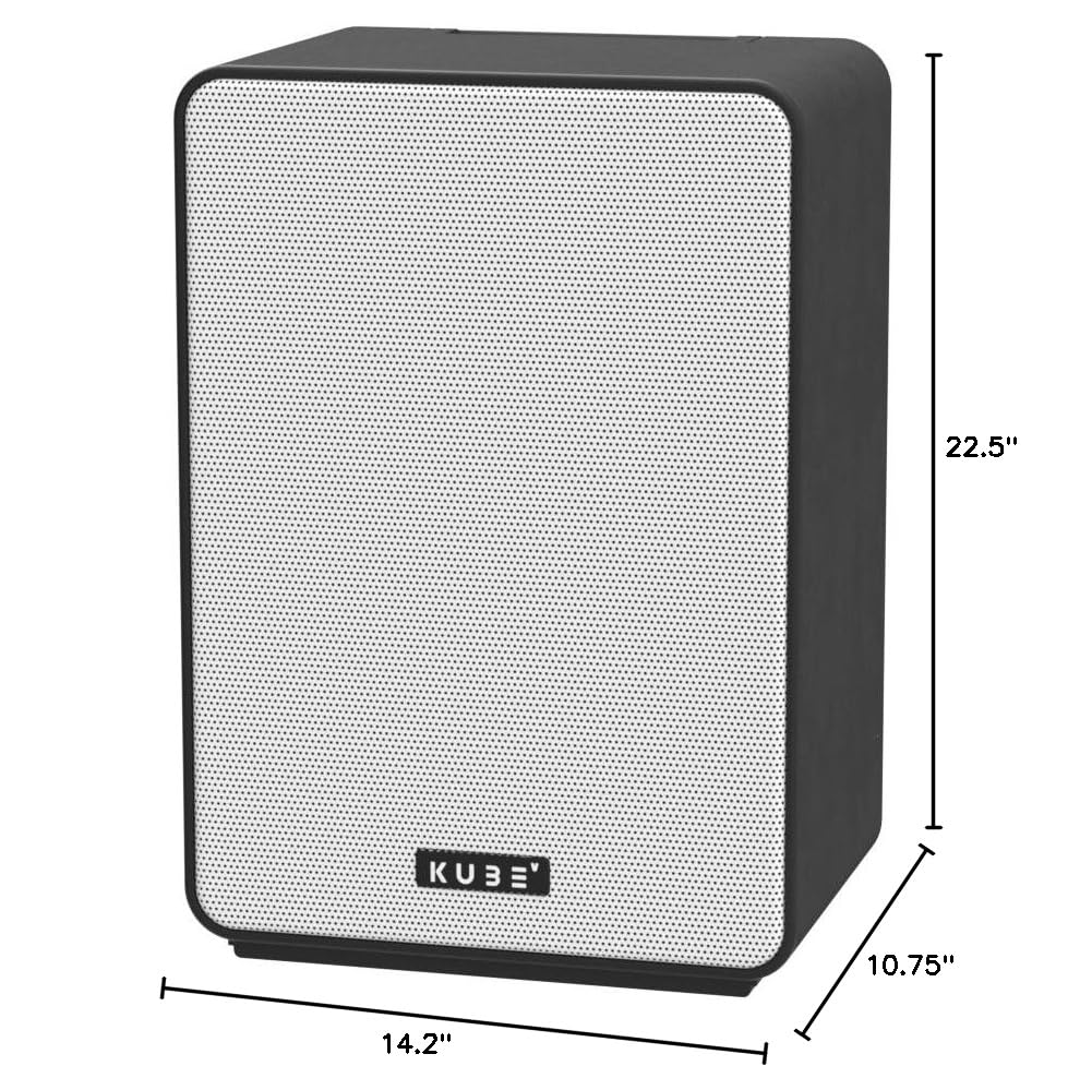 Kube4 High-Fidelity Bluetooth Speaker - 103dB Loud Sound for Indoor & Outdoor Use - Advanced Mesh-WiFi Technology - Perfect for Parties, Camping & Home Entertainment