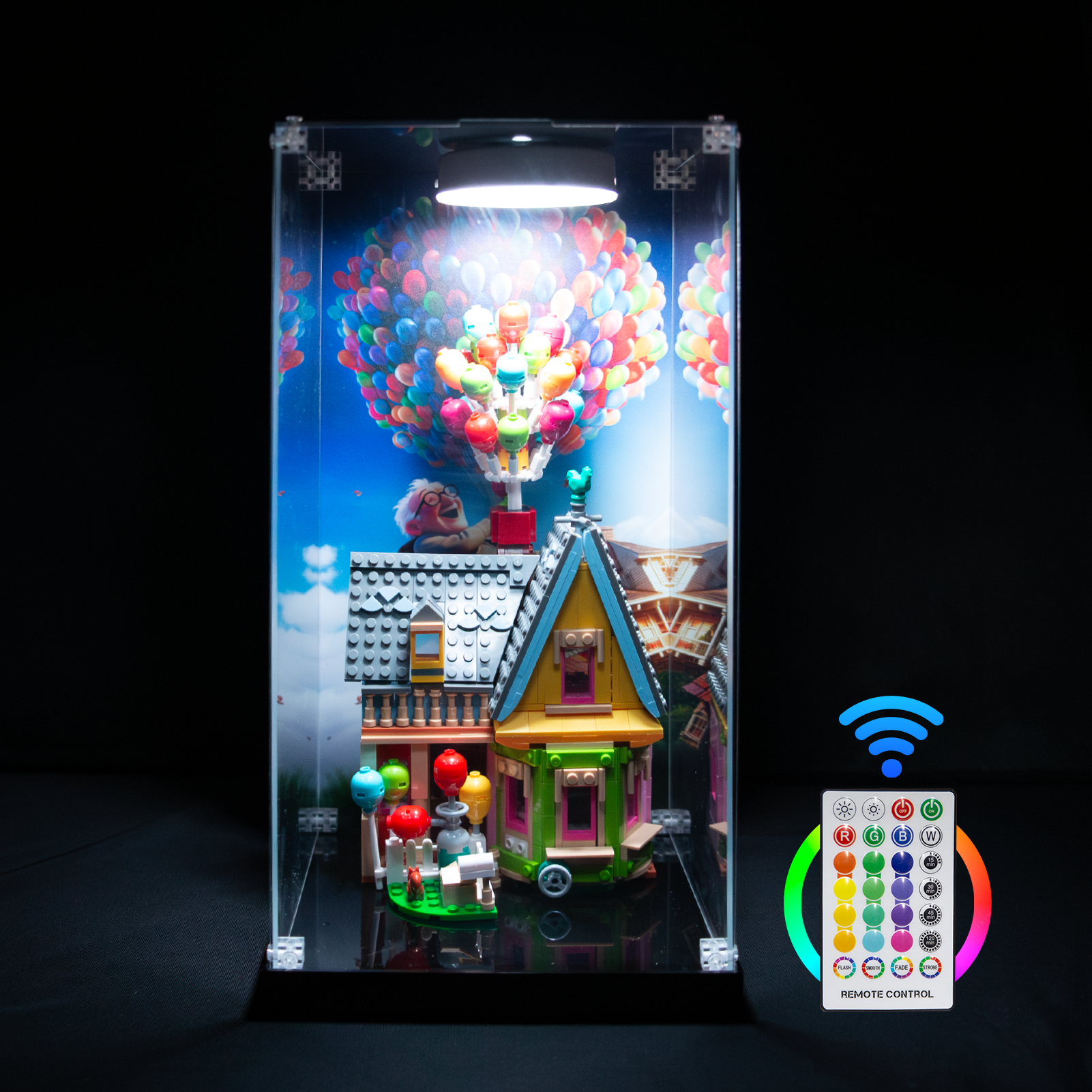 RGB Remote Control LED Display Light Kit for LEGO & Pop Culture Toys - Enhance Your Collection with Custom Lighting for Home Decor & Showcase