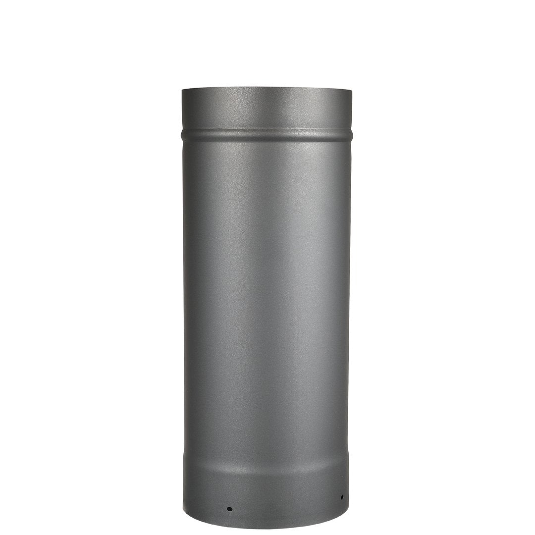AllFuelHST 6-Inch Diameter x 36-Inch Long Single Wall Black Stove Pipe - High Temperature Venting for Wood Stoves, Fireplaces & Heating Systems