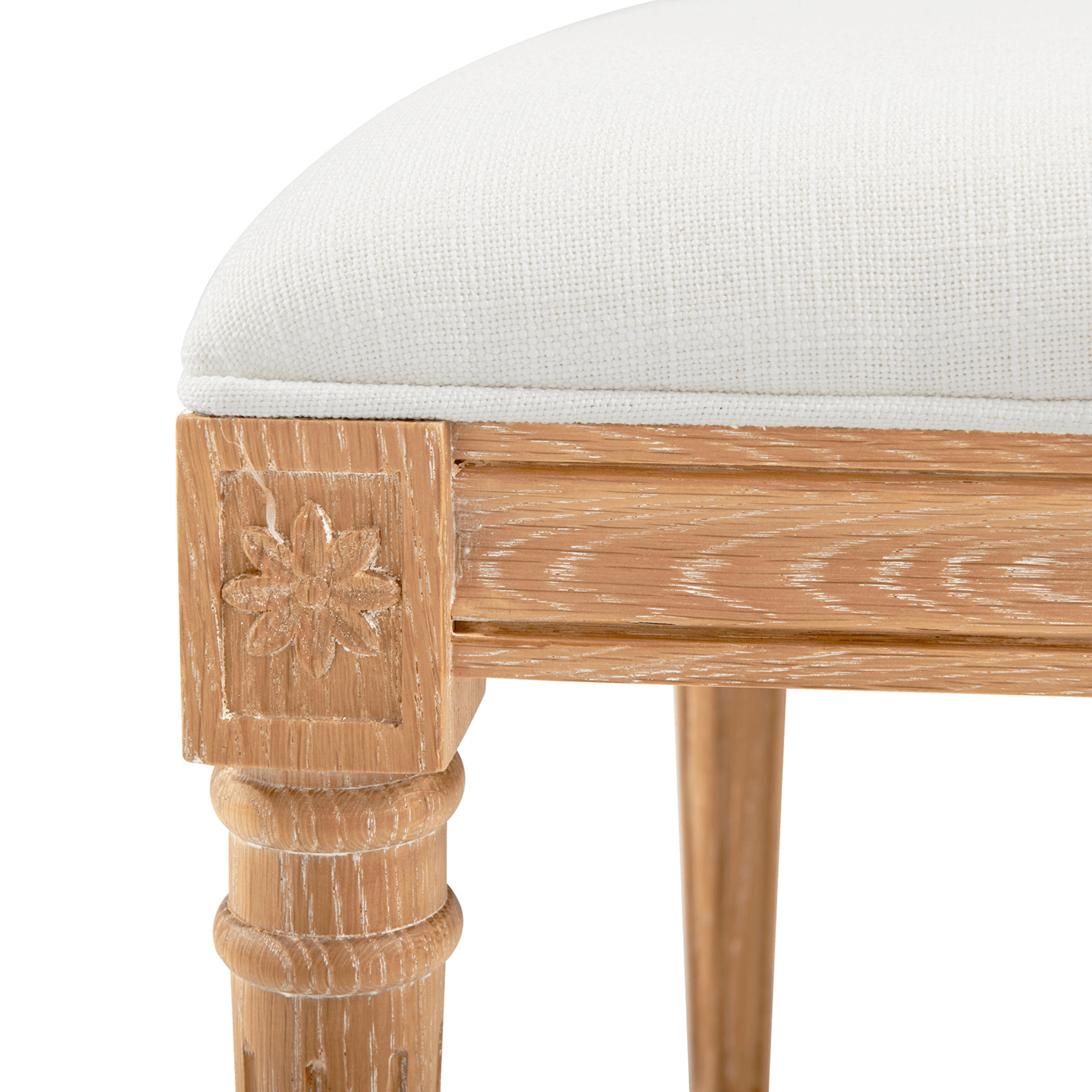Annette Side Chair - Modern Accent Chair for Dining Room, Living Room & Office - Comfortable Upholstered Seat with Wooden Legs - Perfect for Home Decor, Guest Seating & Workspace