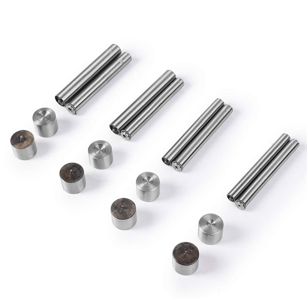 WUTA Professional Leather Craft Tool Kit - 8mm Snap Fastener Installation Set (4pcs) for Leatherworking, DIY Projects, Handbag & Wallet Repair | Perfect for Leather Crafters, Shoemakers & DIY Enthusiasts