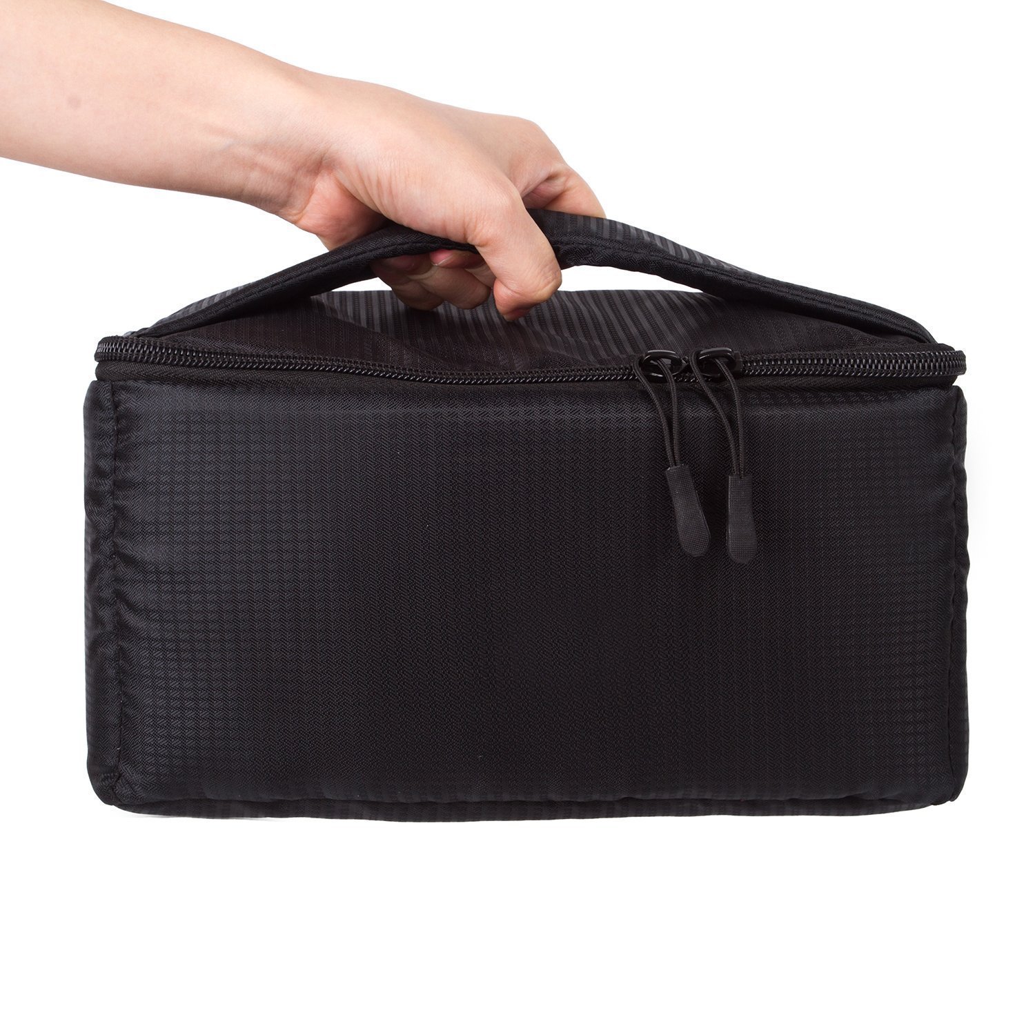 G-raphy DSLR SLR Camera Insert Bag - Waterproof Camera Case for Backpack, Purse & Messenger Bags - Fits Lenses & Flashes (Black) - Perfect for Travel, Hiking & Photography Enthusiasts