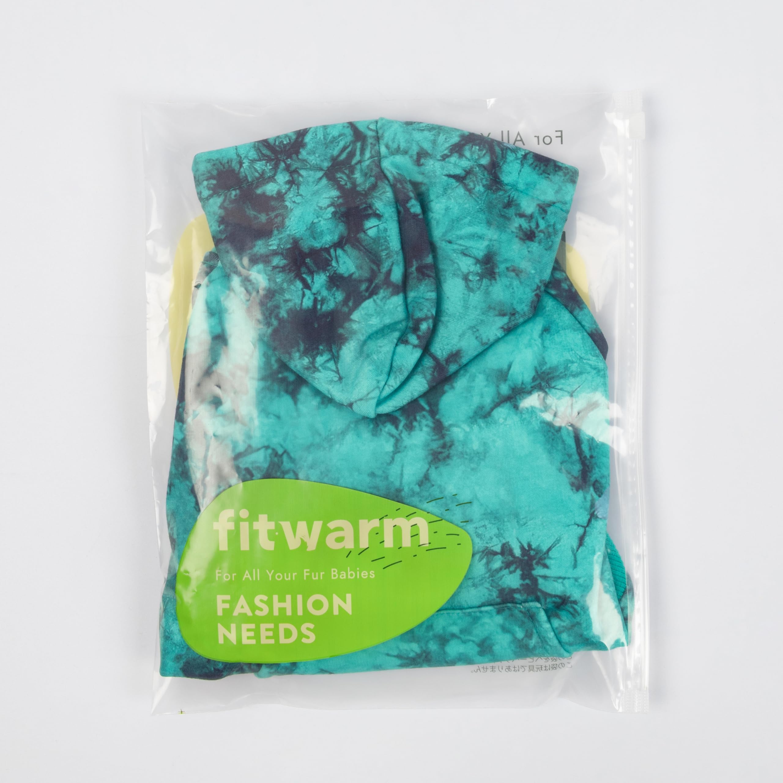 Fitwarm Tie Dye Fleece Dog Hoodie - Lightweight Winter Sweatshirt with Hood for Small Dogs (Sky Blue, Small) | Cozy Pet Apparel for Outdoor Walks & Indoor Lounging