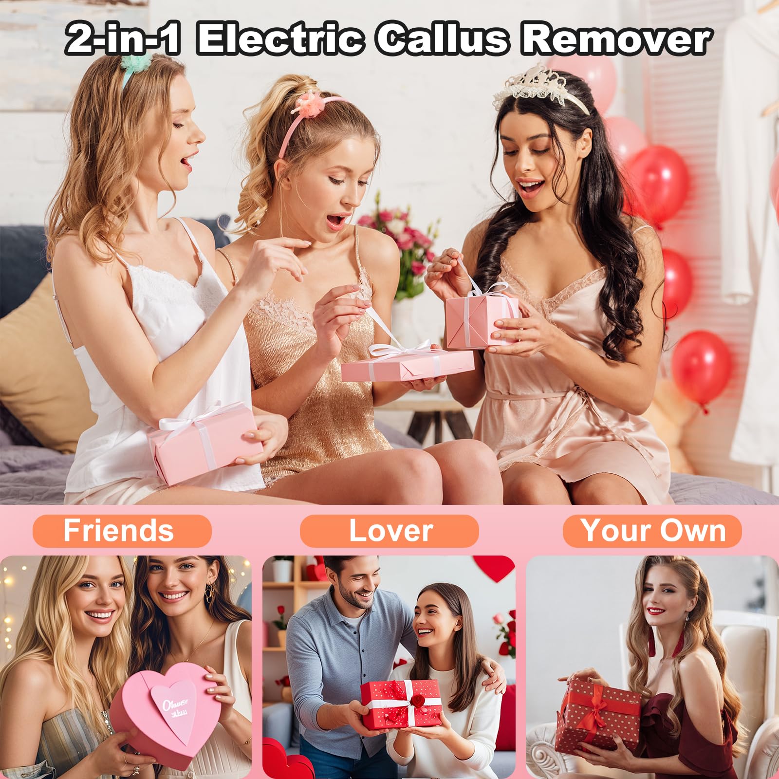 Electric Foot Callus Remover & Nail Grinder - 2 in 1 Cordless Rechargeable Pedicure Tool with Digital Display, 9 Adjustable Speeds for Dead Skin Removal - Perfect for Home Pedicures & Foot Care (Black)