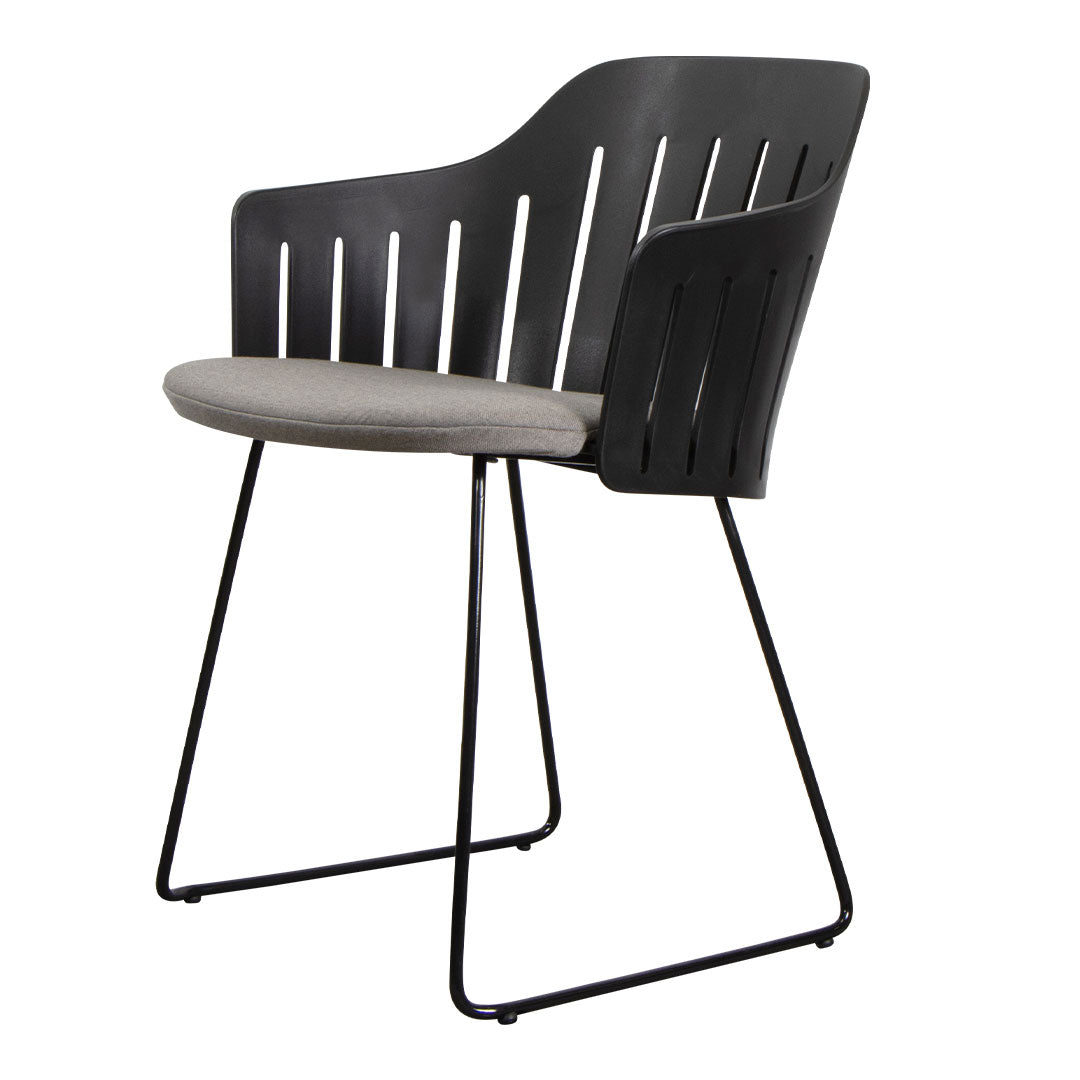 Premium Outdoor Chair with Sled Base & Comfortable Seat Cushion - Patio, Garden, Camping, and Backyard Relaxation Furniture