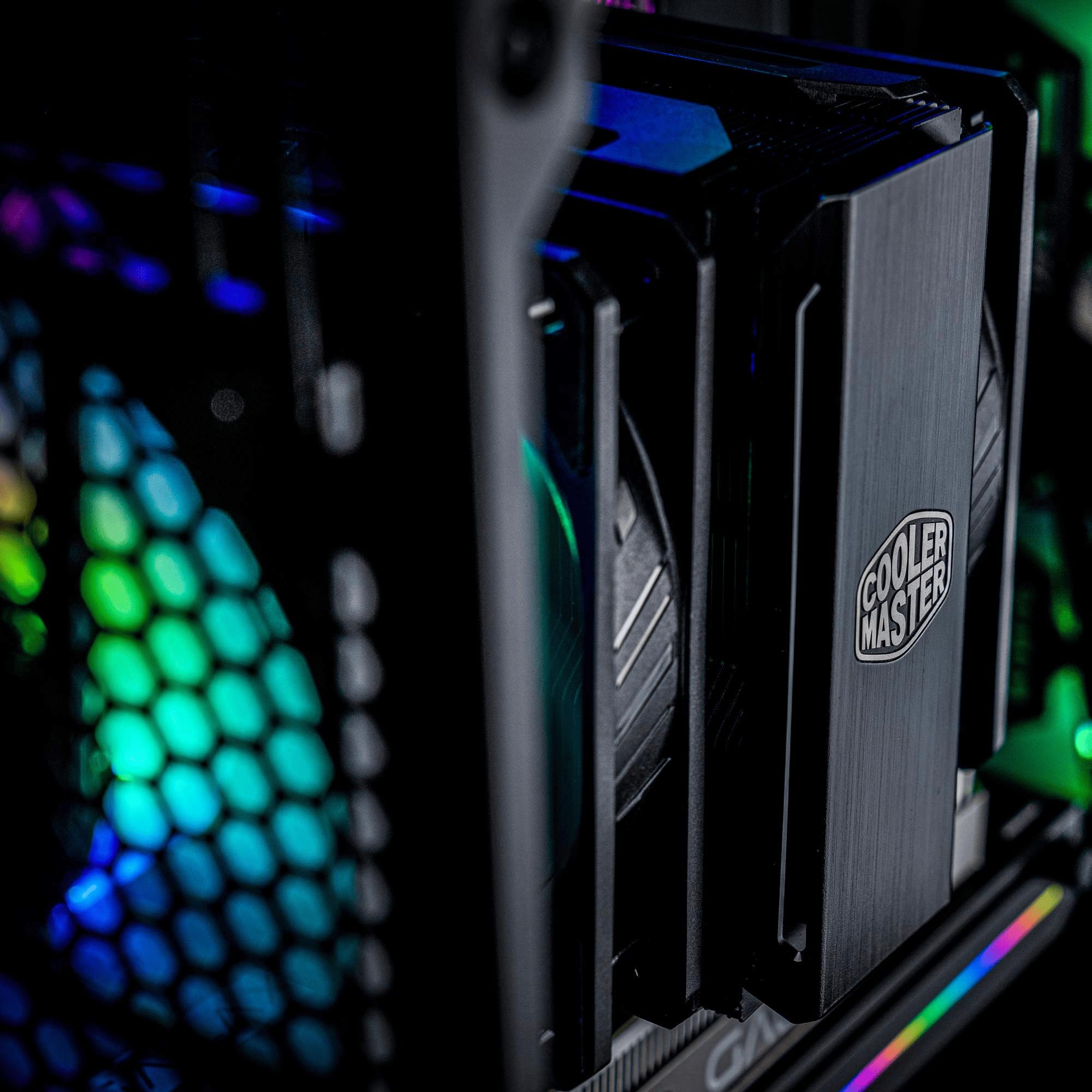 Cooler Master MasterAir MA612 Stealth ARGB CPU Air Cooler with Push-Pull SickleFlow 120 V2 ARGB Fans | 6 Heat Pipe Array | Universal Socket Compatibility | Unlimited RAM Clearance | Included Controller | Perfect for Gaming PC Builds & High-Performance Workstations
