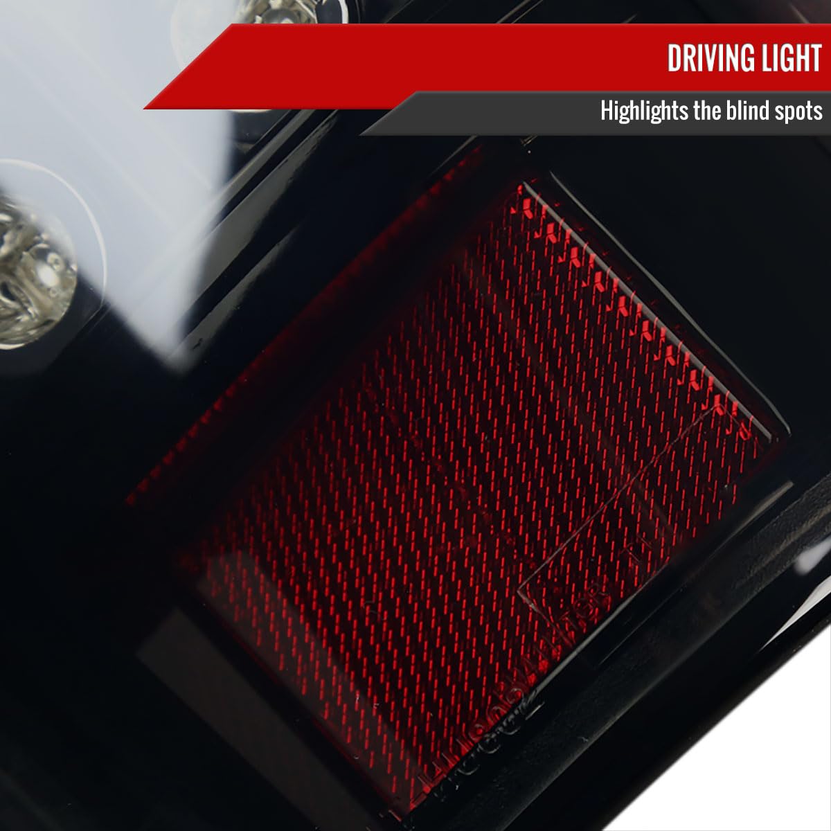 2007-2012 Pickup Truck LED Tail Lights - Glossy Black Smoke Lens - High Visibility Brake Lamps - Perfect for Night Driving & Off-Road Adventures