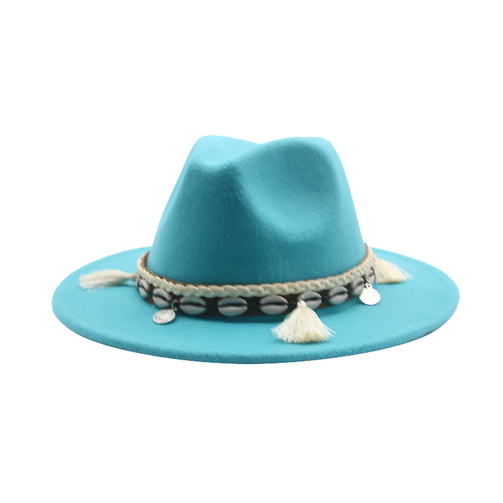 Stylish Fedora Hats for Women - Solid Band Feather Felted Western Cowboy Hat for Casual Wear, Outdoor Activities & Jazz Events | Perfect for Music Festivals, Travel & Fashion Outfits