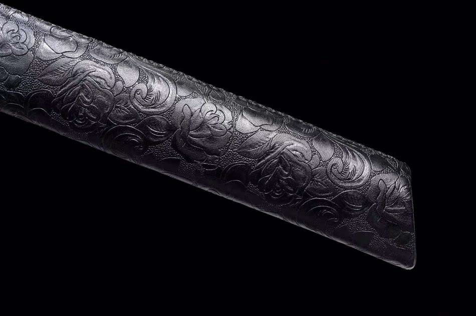 Hand Forged Wushu Sword - Sharp Blue Manganese Steel Kung Fu Saber with Tiger Head Design | Durable Martial Arts Training Weapon for Kung Fu Practice, Cosplay & Collection