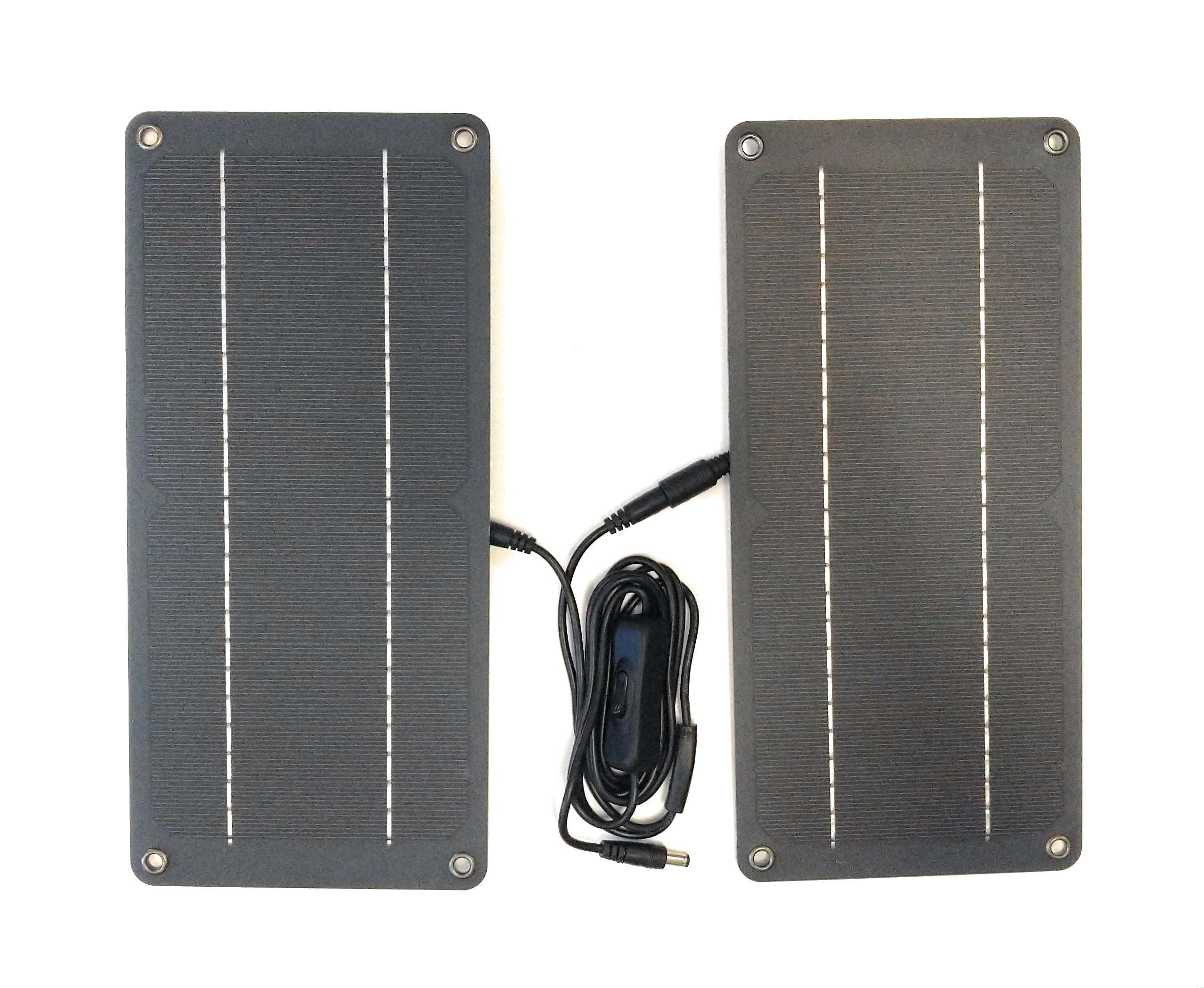 13W Solar Panel Kit with Dual Panels - Portable Solar Charger for Outdoor Camping, Hiking & Emergency Power Supply