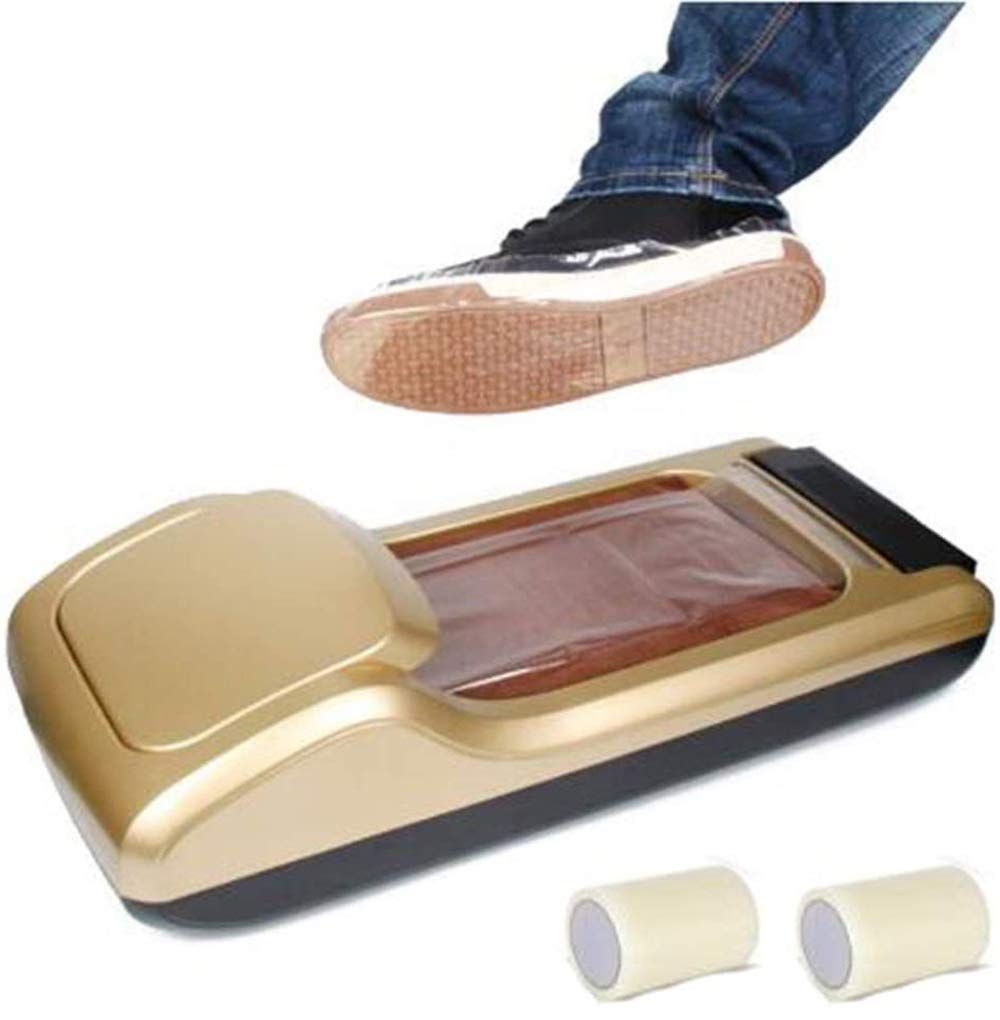 Automatic Shoe Cover Dispenser Machine - Disposable Transparent Boot Film for Home, Office & Medical Use | Easy & Hygienic Foot Protection