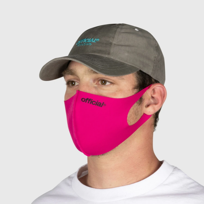 Official Pink Face Mask - 3-Ply Disposable Protective Mask with Comfortable Ear Loops - Ideal for Daily Use, Travel, and Public Safety