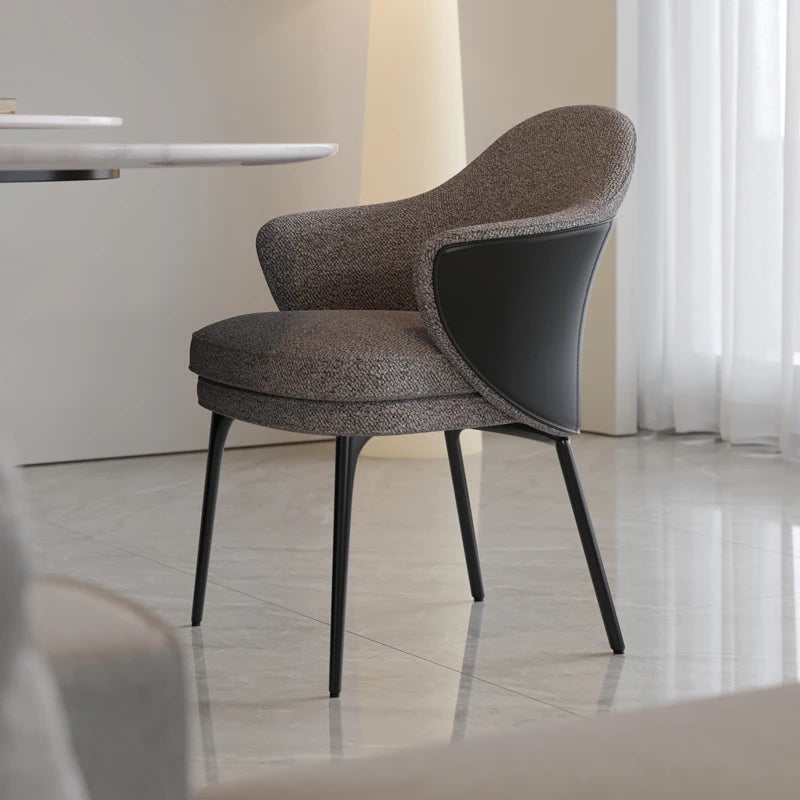 Luxury Designer Dining Chair - Modern Upholstered Accent Chair for Dining Room, Kitchen & Home Decor - Elegant Comfortable Seating for Restaurants & Events