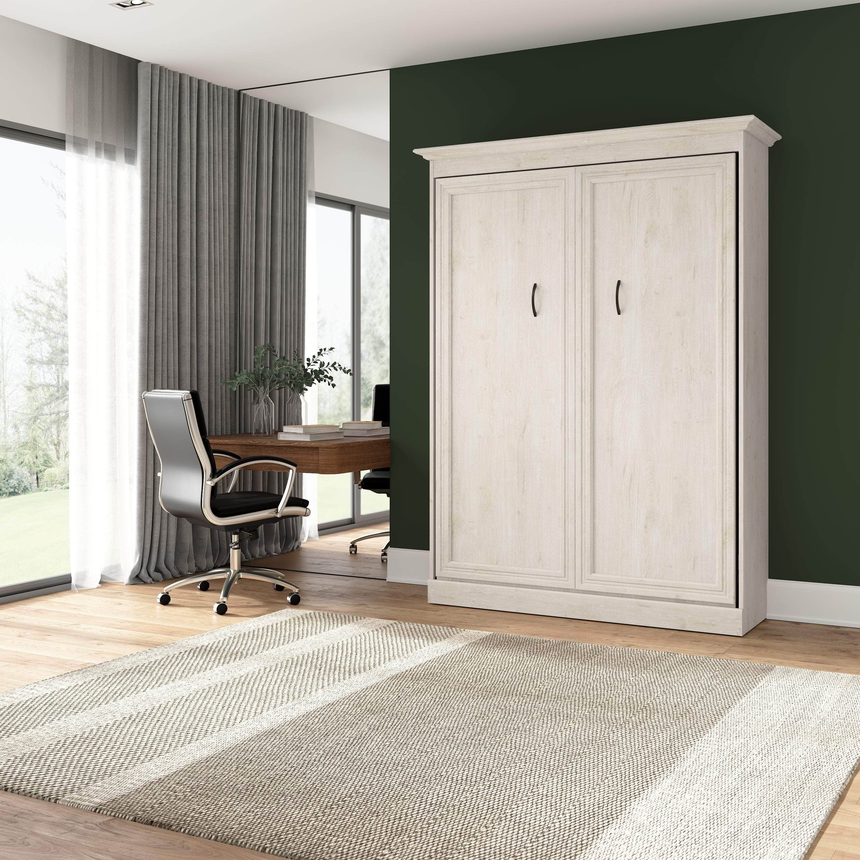 Space-Saving Full Size Murphy Bed with 3 Color Options - Perfect for Small Apartments, Guest Rooms & Home Offices
