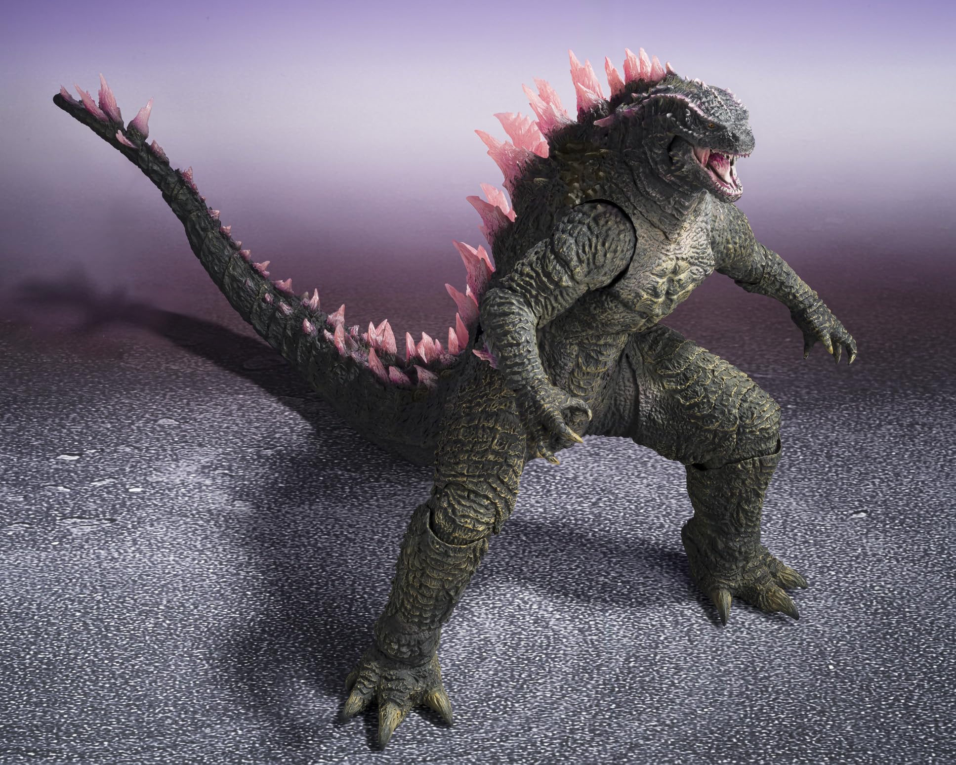 TAMASHII NATIONS Godzilla Evolved S.H.MonsterArts Action Figure - Godzilla x Kong: The New Empire (2024) - Collectible Movie Toy for Display & Play - Perfect for Fans, Collectors, and Home Decor