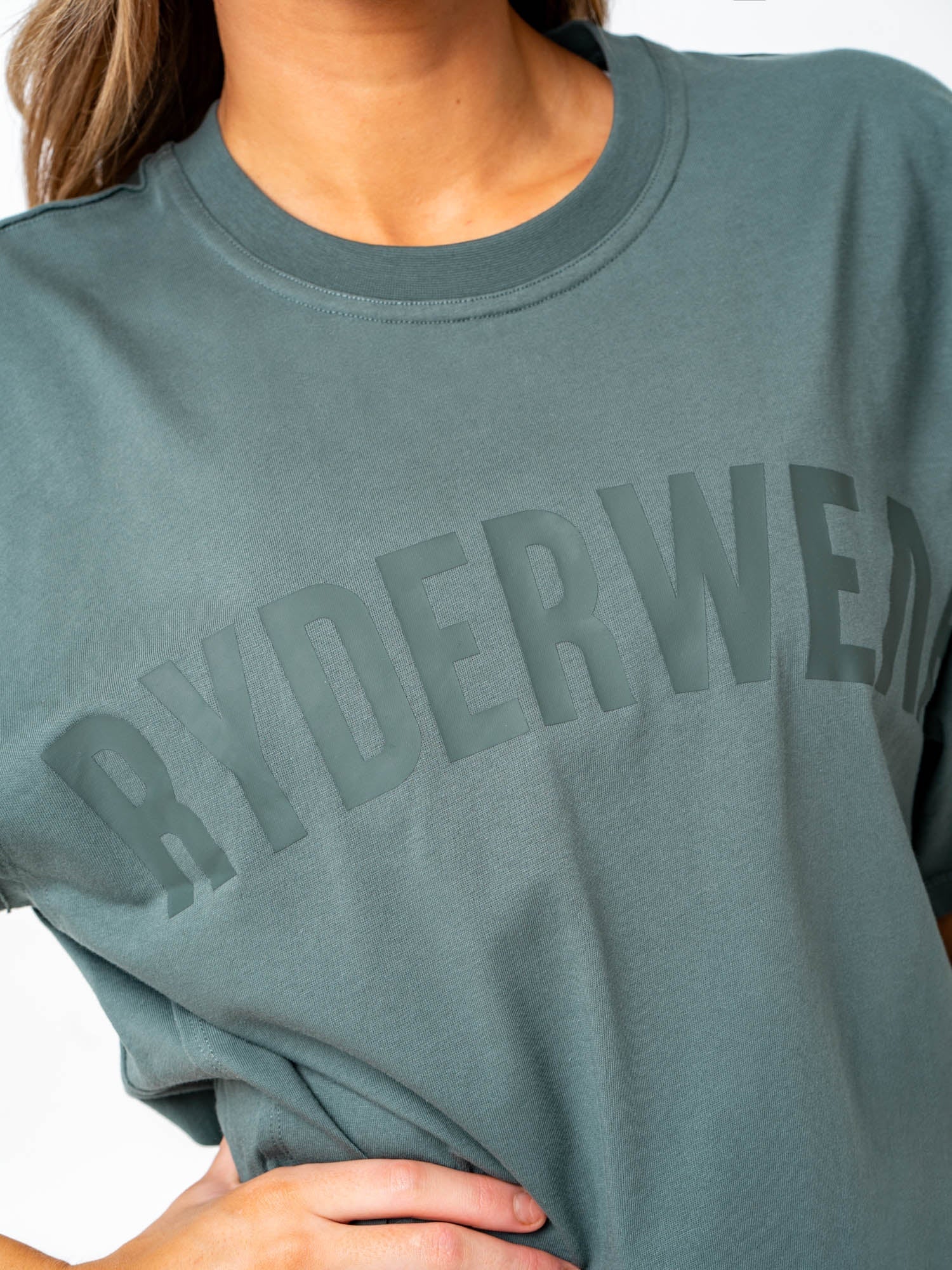 Force Oversized T-Shirt for Men & Women - Fern Green | Comfortable Loose Fit Casual Tee for Streetwear, Lounge & Everyday Wear