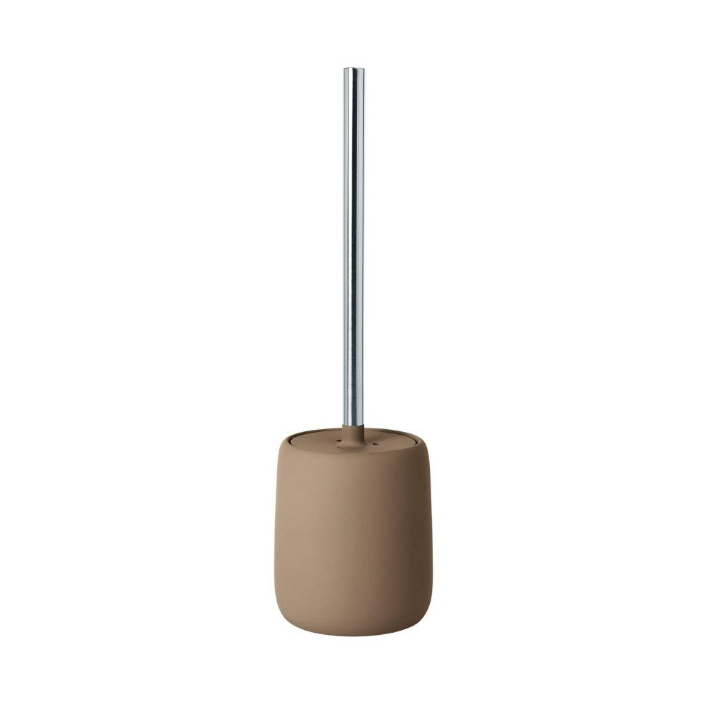 BLOMUS Sono Toilet Brush with Holder - 15.35 Inch (39cm) Natural Tan Bamboo Bathroom Cleaning Tool - Perfect for Modern Toilets, Restrooms & Home Sanitation